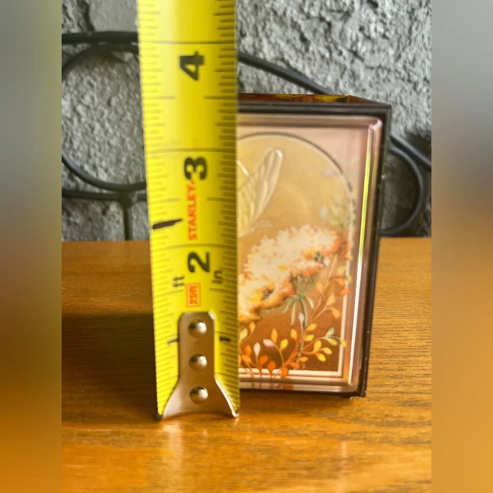 Amber Stained Plastic Springbok Hallmark Pencil and Sticky notes holder